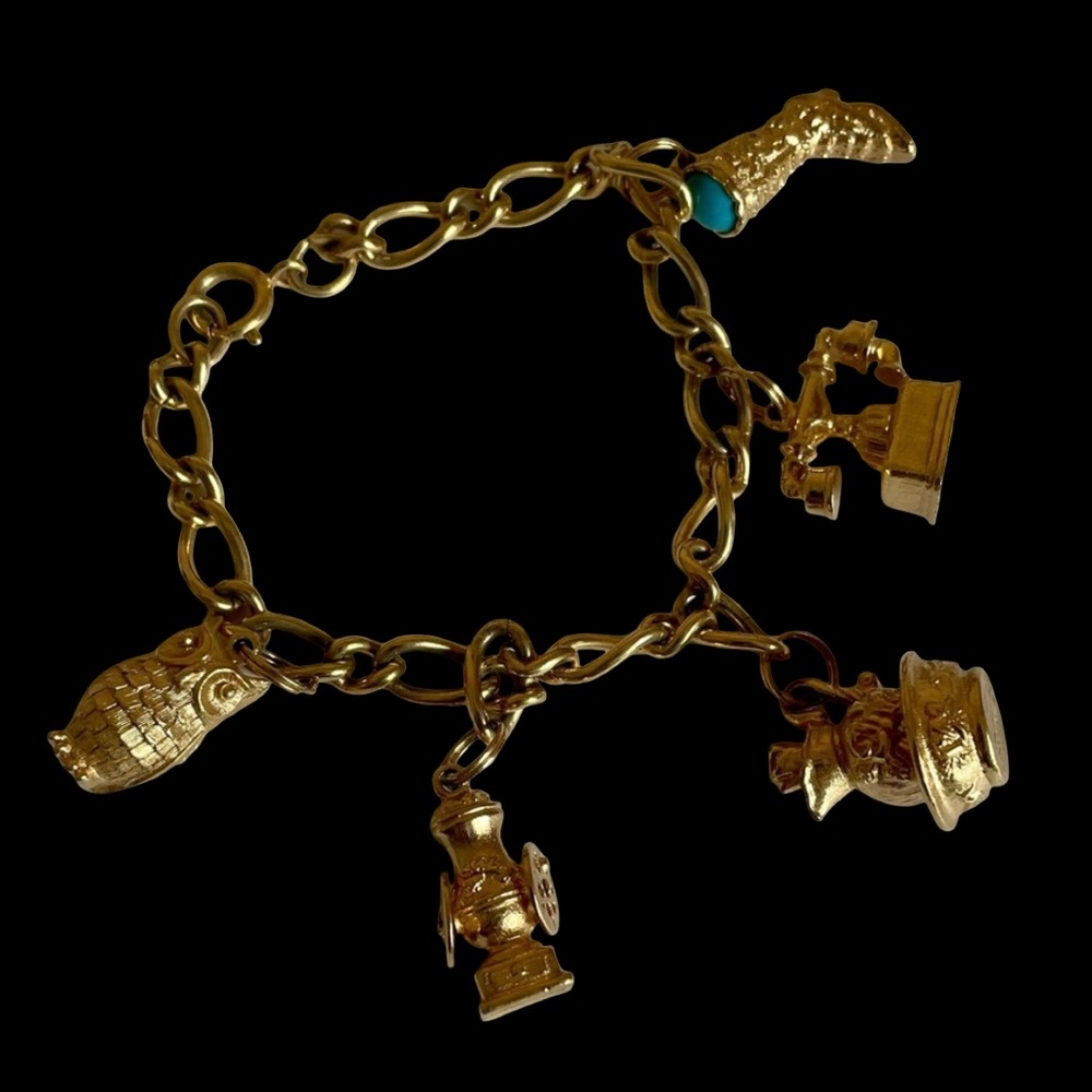 Vintage Avon Goldtone Charm Bracelet